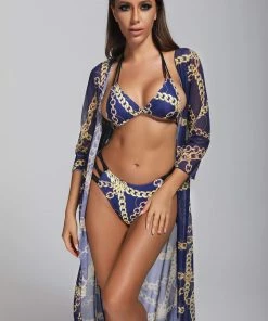 Bellabarnett Bryony Bikini Three Piece Set - Blue CLOTHING
