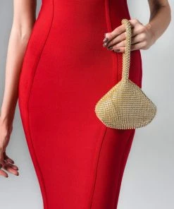 Bellabarnett CLOTHING SIyafa Triangle Mini Bag - Gold