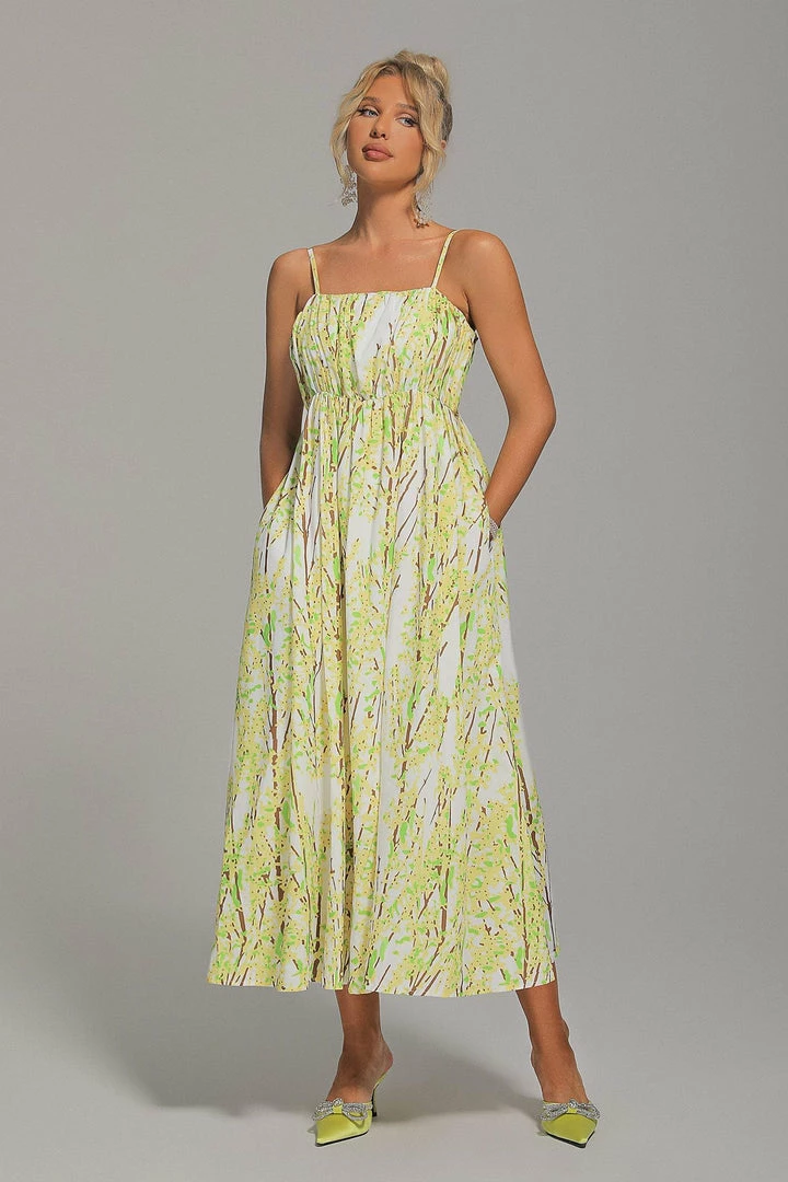 Tracking CLOTHING Ava Floral Printed Midi Dress