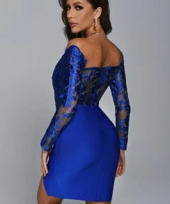 Bellabarnett Sibyl Lace Mini Bandage Dress