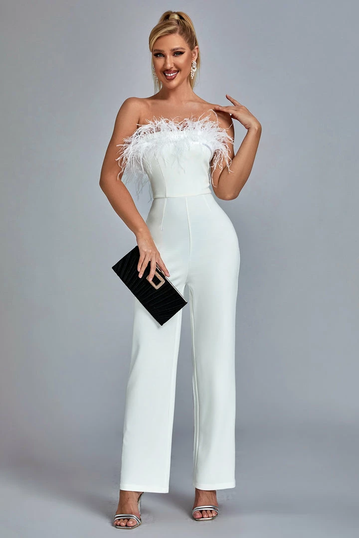 Bellabarnett Jill Feather Jumpsuit