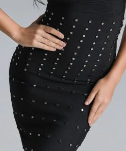 Bellabarnett Polina Sleeveless Mini Bandage Dress CLOTHING