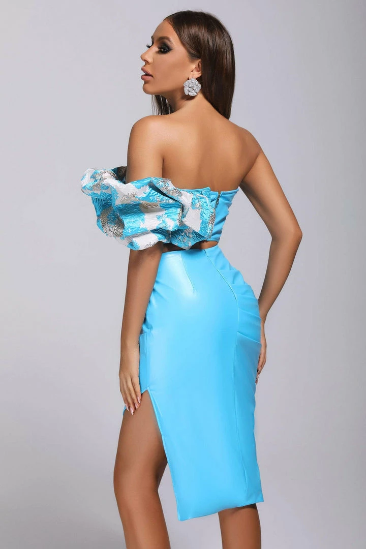 Tracking CLOTHING Brittany Jacquard Leather Set