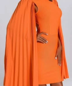 Bellabarnett Ronaldette Bandage Dress In Orange