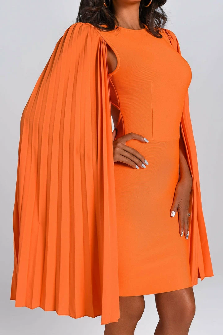 Bellabarnett Ronaldette Bandage Dress In Orange