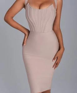 Bellabarnett Margo Corset Midi Bandage Dress CLOTHING