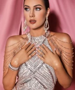 Bellabarnett CLOTHING Bernice Diamonate Earrings - Gold