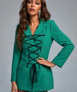 Bellabarnett CLOTHING Merni Lace Up Blazer