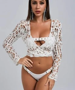 Bellabarnett CLOTHING Selly Weave Wrap Top