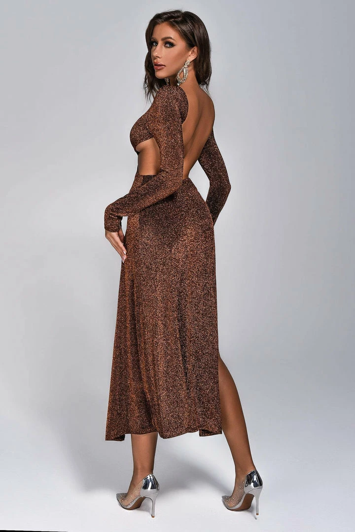 Bellabarnett Suzanne Cutout Slit Midi Dress