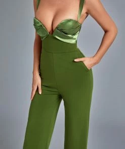 Bellabarnett Bace Satin Jumpsuit CLOTHING