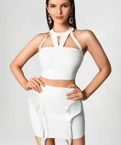 Bellabarnett CLOTHING Fringe White Bandage Set