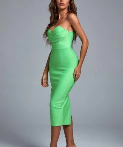 Bellabarnett Salimi Midi Bandage Dress CLOTHING