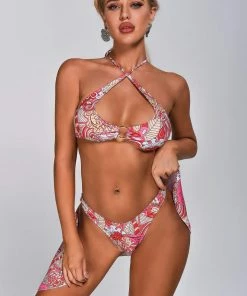 Tracking Alina Printed Three Piece Set Bikini CLOTHING