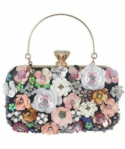 Bellabarnett Rex Floral Embroidery Clutch CLOTHING
