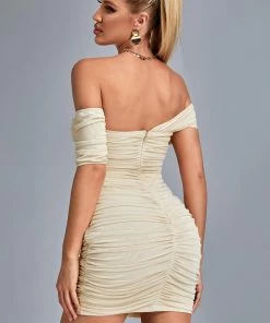 Bellabarnett Pava One Shoulder Ruched Mini Dress
