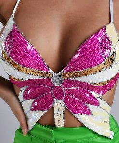 Bellabarnett Amina Sequin Top CLOTHING