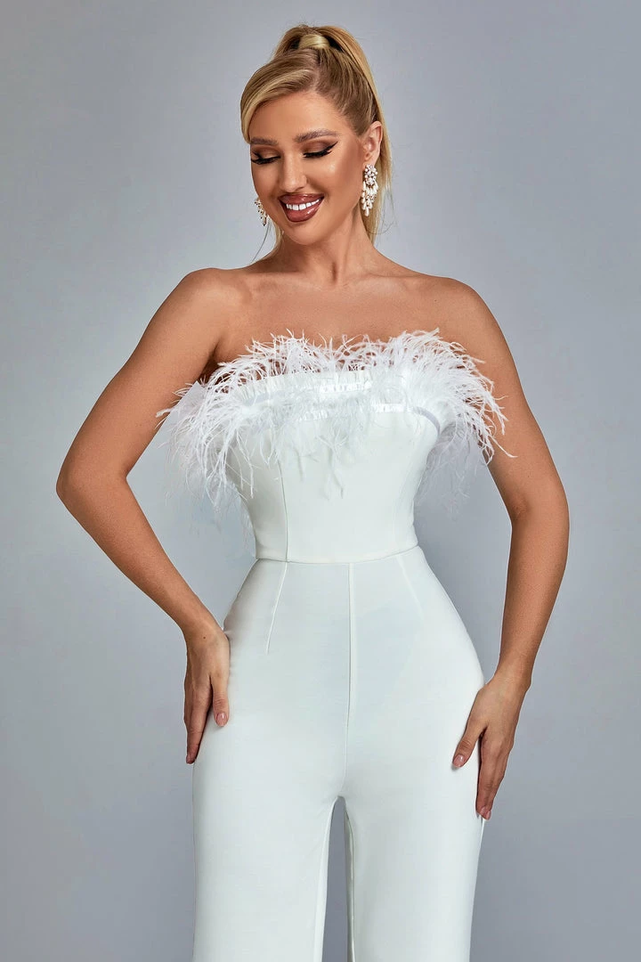 Bellabarnett Jill Feather Jumpsuit