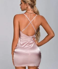 Tracking CLOTHING Alessia Satin Mini Dress