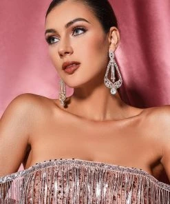 Bellabarnett CLOTHING Bernice Diamonate Earrings - Gold