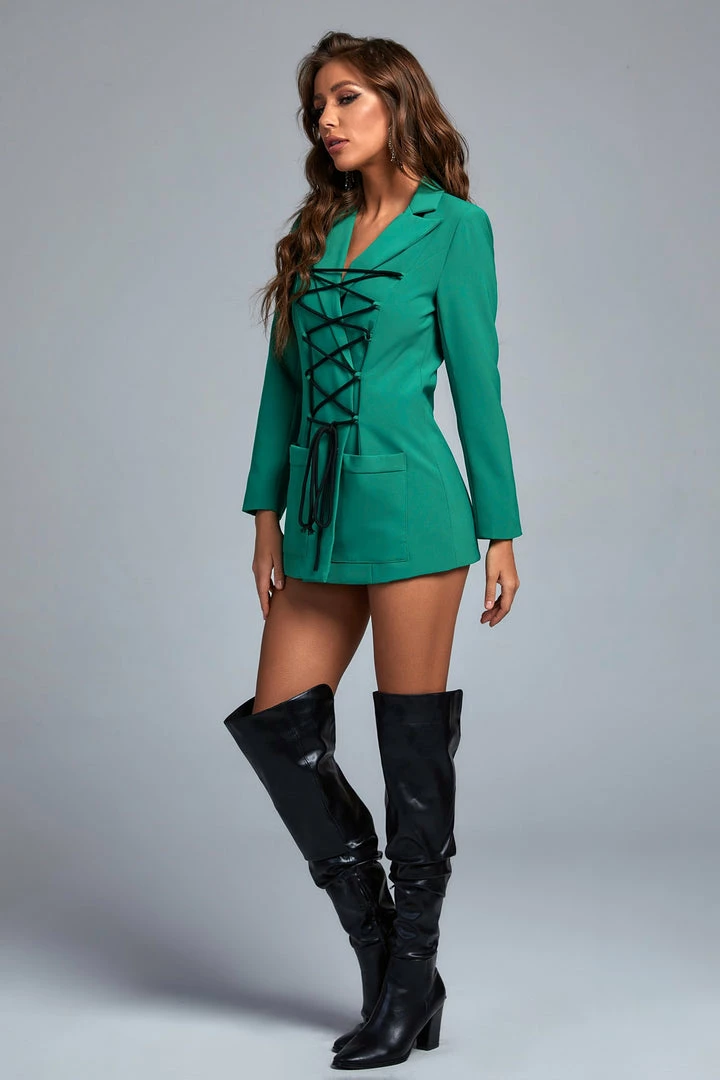 Bellabarnett CLOTHING Merni Lace Up Blazer