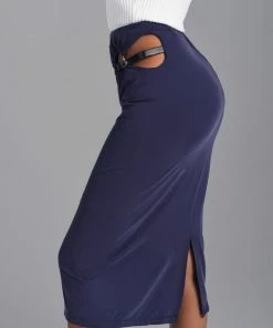 Bellabarnett CLOTHING Jelly Cutout Skirt - Navy