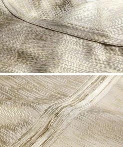 Bellabarnett CLOTHING Maryam Metallic Gold Cocktail Dress