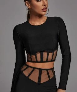 Bellabarnett Pam Mesh Set - Black CLOTHING