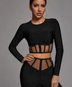 Bellabarnett Pam Mesh Set - Black CLOTHING