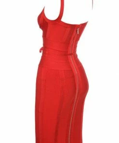 Bellabarnett Stella Dress - Red CLOTHING