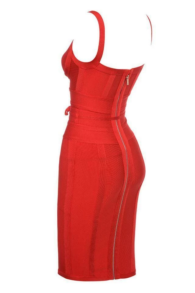 Bellabarnett Stella Dress - Red CLOTHING